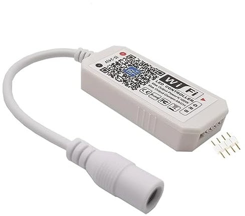 Mini RGB Led Streifen Kontroller DC12-24V mit Wifi/App Gesteuert, Fernbedienung Arbeiten Controller mit Alexa/Google Assistant/IFTTT Android/IOS für alle 2835 3528 5050 Led Strip