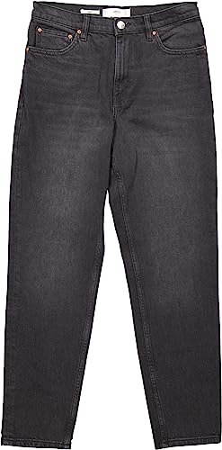 Mango Damen Mom Ankle Jeans anthrazit (DE/NL/SE/PL, Numerisch, 36, Regular, Regular)