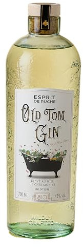 Gin Old Tom Esprit de Ruche - 70cl - 42% - Distillé en Île de France - BIO - Assemblé avec un miel de châtaignier