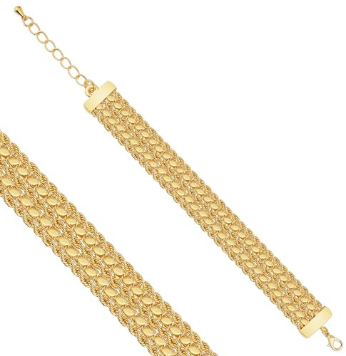 Damen Armband Gold 2 Gersten Arpa 22 Karat Pullu Bileklik Altin Burma Bilezik