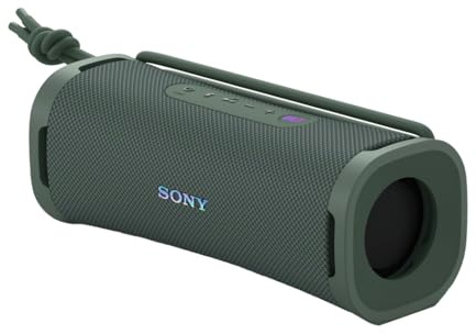 Sony ULT Field 1 Waterproof Portable Bluetooth Speaker, Enhanced Bass, 12h Battery, IP67 Rated Dustproof Shockproof Rustproof, Detachable Strap SRSULT10H, Forest Gray