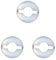 3 Set mit 276 Öllampen, reflektierende Abdeckung, Petroleumlampe, Reflektor für Strand, Rucksackreisen, Argent, Silber, 16,5 cm