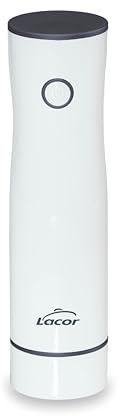 Lacor - 69690 - Bomba de Vacío Smart, Inalámbrica, Automática, Silenciosa, Succión 2.5L/min, Incluye Cable de Carga USB, Batería de Litio, Diseño Elegante y Moderno
