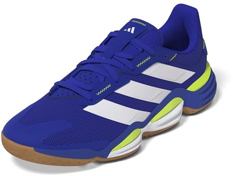 adidas Herren Stabil 16 Indoor Shoes Sportliche Schuhe, Lucid Blue/Cloud White/Lucid Lemon, 39.5 EU