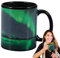 Personalisierbarer Farbwechsel-Wärmebecher – Farbwechselnde Kaffeetassen, Keramikbecher, Nordlichter-Farbwechsel-Tasse, wärmeempfindliche Farbwechsel-Tasse