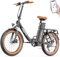 Onesport OT16-2 Klapprad E-Bike, E Bike 20 Zoll mit 250W Motor und 48V 17Ah Abnehmbaren Akku, Geschwindigkeit 25km/H, LCD-Display und Bluetooth Connect, Fahrrad Elektro Für Stadtpendler