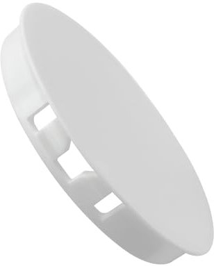 DN 80 mm Lüftungsrohr Endstück Abdeckung - OD 86 mm Federdeckel Rohr Deckel Inner Ø 80mm, Rohrabdeckung aus ASA-Kunststoff, UV-beständig, Brandschutzklasse 94-V2 (1 Stück, Weiß)