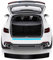 Ladekantenschutz Stoßstangenschutz Kohlefaser Aufkleber für BMW 5er Touring Plug-In-Hybrid (G31) ab 2020-4 Auto Einstiegsleisten Schutzfolie AntiKratz, Black