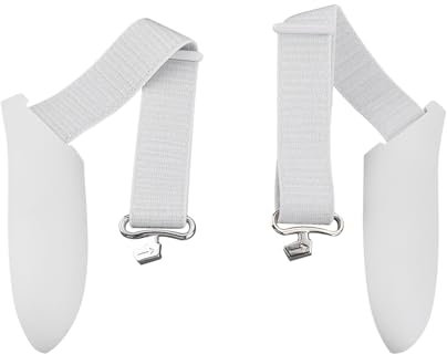 EMSea 1Pairs Controller Grips Compatible with Meta Quest 3S Adjustable Knuckle Straps