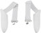 EMSea 1Pairs Controller Grips Compatible with Meta Quest 3S Adjustable Knuckle Straps