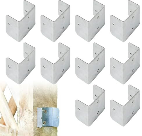 Kennel Klemmleiste montiert, U-Shape Klemme, sichere Halterung, Multi-Winkel, Metall, 3,5 x 3,5 x 1,2 cm, robust, für Gartenpartitionen und Bauernhöfe