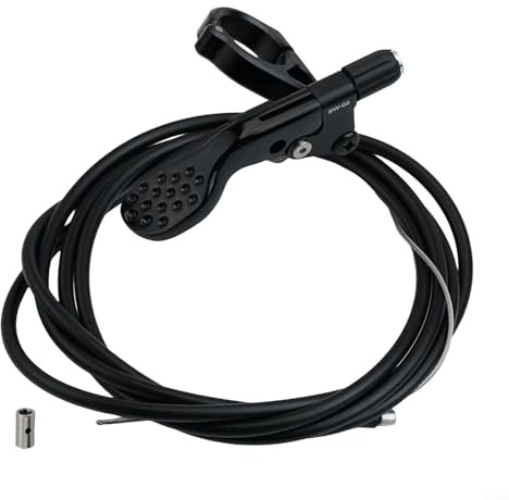 BlissfulAbode Leva di blocco remoto per bicicletta, leva di blocco remoto per forcella MTB, leva di controllo con 22 mm, ideale per vari modelli di biciclette e usi (nero)