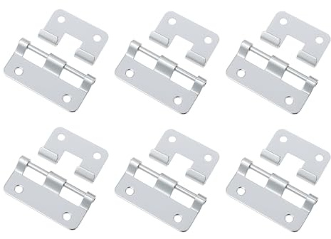 eMagTech 6 Stück 58 Mm Abnehmbare Scharniere Scharniere für Flightcases Und Geräteboxen