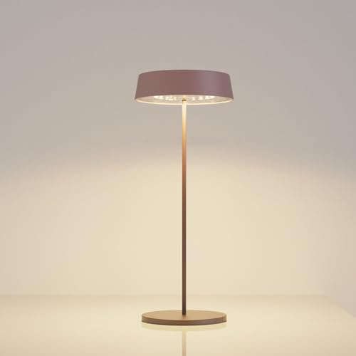 Palmina 901- LED Tischlampe kabellos mit Touch, dimmbar,Aluminium Outdoor-Tischlampe, IP54 wasserdicht, kabellose Tischleuchte für Restaurant, Schlafzimmer, Bar, Camping und Garten