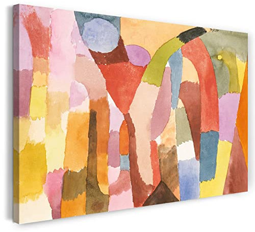 Printed Paintings Leinwand (120x80cm): Paul Klee - Bewegung von gewölbten Räumen (1915)