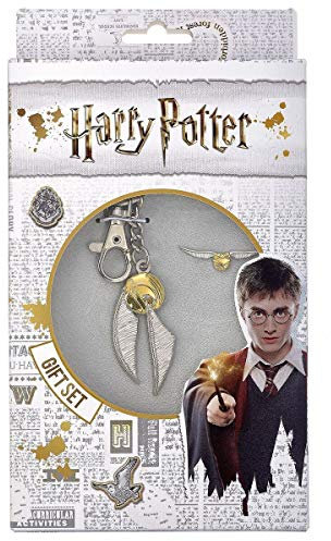 Blister llavero + pin Golden Snitch Harry Potter