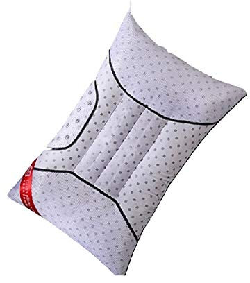 HOUMEL Home Sleep Pillow Deep Sleep Pillows Cushion Magnetic Therapy Neck Bedding Sleeping Pillow Health Care Treating Dizziness Sleepless Cervical Spondylosis (Color : White, Size : One-47X73cm)