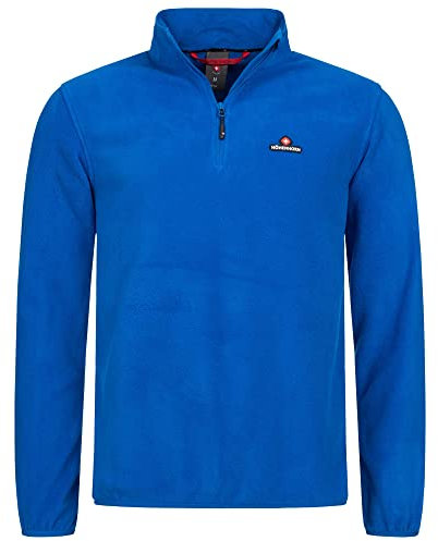Höhenhorn Skyja - Felpa in pile da uomo con mezza zip, Blu, M