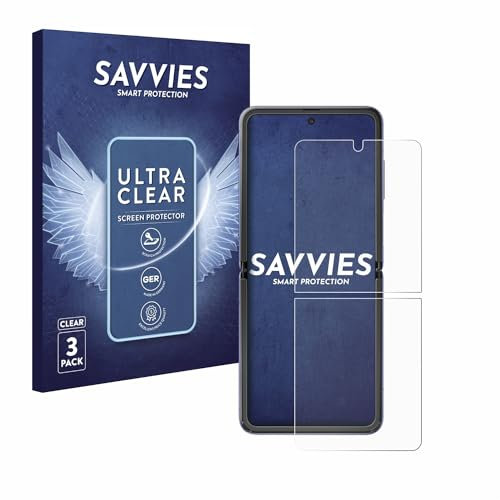 savvies Protection Ecran pour Samsung Galaxy Z Flip / 5G (6 Pièces) - Film Protection Ultra Clair