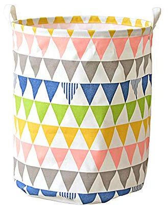 PLUS PO wäschekorb Stoff wäschekorb kinderzimmer Baby Wäschekorb Stoffaufbewahrungskorb Spielzeugkorb Babykorb zur Aufbewahrung von Kleidung Korbspeicher Color