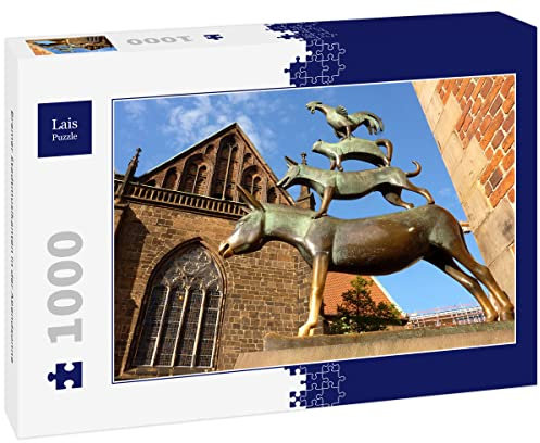 Lais Puzzle Bremer Stadtmusikanten in der Abendsonne 1000 Teile