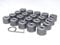 Partsdealers Round Type Wheel Nut Covers for VW Arteon Beetle Caddy Golf Jetta Polo Passat Scirocco Skoda Tiguan T-Cross T-Roc (Matt Alloy Grey 16+4)