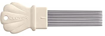 Clover 57-709 Picot-Kamm, klein, Weiß