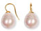 HEIDE HEINZENDORFF Ohrhaken Mallorquinische Perle, Puderrosé, 15 x 13 mm, rosevergoldet