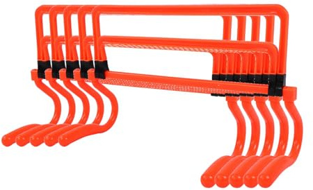 Cocoarm 5er-Set Koordinationshürden Speed Agility Training Hürden Höhenverstellbar 15cm/22cm/28cm/36cm Trainingshürden Fußball Training Beweglichkeits Koordinationstraining für Kinder | Leichtes PVC,Faltbares Design,4-fach einstellbar,Für Fußballtraining