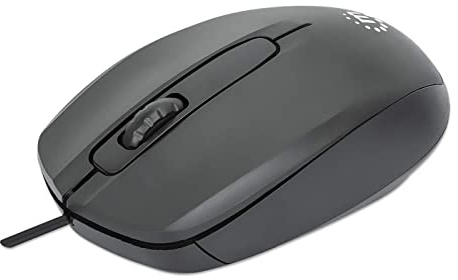 Manhattan Comfort II Optical USB Mouse Black