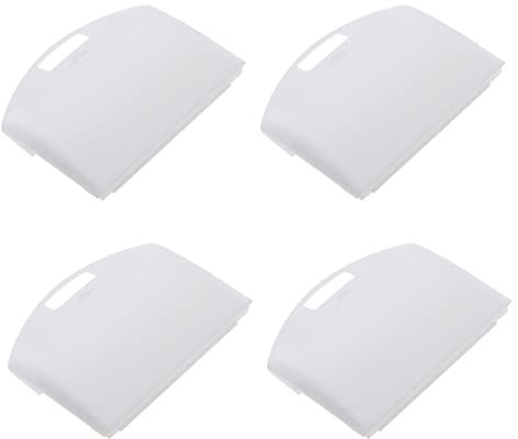 eMagTech Lot de 4 couvercles de Batterie de Rechange en Plastique pour Console Sony PSP 1000 Series Blanc