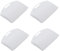 eMagTech Lot de 4 couvercles de Batterie de Rechange en Plastique pour Console Sony PSP 1000 Series Blanc