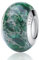 Nbsameng Perles en Vert Pierre naturelle, Charms pour Bracelets et Chaînes pour Femme, Charm en Argent à 925, Breloques Compatibles Pandora, Gnoce et Trollbeads