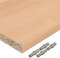 AUPROTEC Einlegeboden Regalboden 19 mm Holz Zuschnitt nach Maß Größe bis max 1000 mm breit x 800 mm tief Dekorplatte mit Umleimer ABS Kante: Farbe Buche