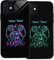 Personalised Case for iPhone 11, Slim Anti Scratch Glass panel with shockproof TPU Rims | Glow in the Dark Case | Custom Phone Case-Awesome Gamer