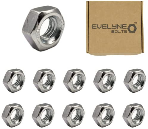 M5 (5mm) Steel Hex Nuts - Standard Thread - Pack of 10