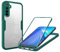 Haygdz Funda para Realme 6, 360 Grados Antichoque Protección Carcasa Fundas con Protector de Camara Antigolpes Bumper Realme 6 (Verde)