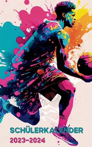 Schülerkalender 2023 / 2024: Basketball | Studienplaner für Schüler und Student | Schulplaner - Terminplaner - Organizer für Schule