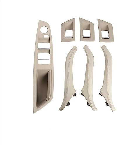 Innen Handgriff Griffverkleidung Für B&MW 5 Series F10 F11 51417225866 Links Rechts Seite Fahrer Autos Innen Leder Türgriffe Volle Auto Innen Trim Tür Ziehen Innentürgriffe ( Color : LHD Oyster )