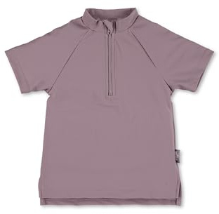 Sterntaler Badeshirt Kurzarm Uni - UV-Schutz 50+ Schwimmshirt mit Stehkragen - Mädchen UV Shirt mit Frontreißverschluss und Kinnschutz -Baby Badebekleidung