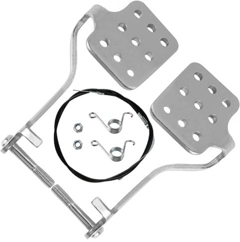 PACEWALKER Go Kart Brake Throttle Pedals with 71 Cable with Return Springs for 196cc 212cc 6.5hp Road Rocket Azusa Fun Kart Radio Flyer Carter Go Kart Vintage Go Cart Racing Drift Trike