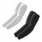 ROXUN Lot de 4 paires de manchons de compression anti-UV pour homme et femme, Noir+Blanc, taille unique