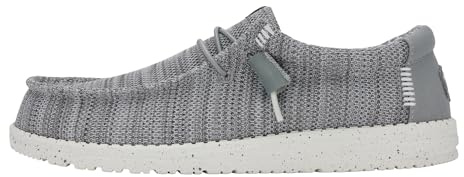 HEYDUDE Wally Stretch Sox Herren - Slip-on Schuhe - Mokassin-Stil, Grey, 48