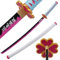 LQZJG Anime Bambus Schwert Cosplay Schwert,Kanroji Mitsuri Schwert Katana 103cm/40 Zoll