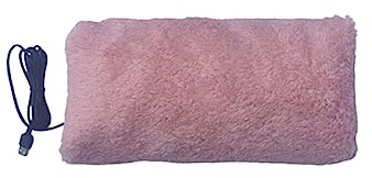 dijiusidy USB Handwärmer Kalte tragbare Heizung Abnehmbare Erwärmung Waschbare Faltbare Warmhaltende Decke Heizung Büro Im Freien, Hell Pink