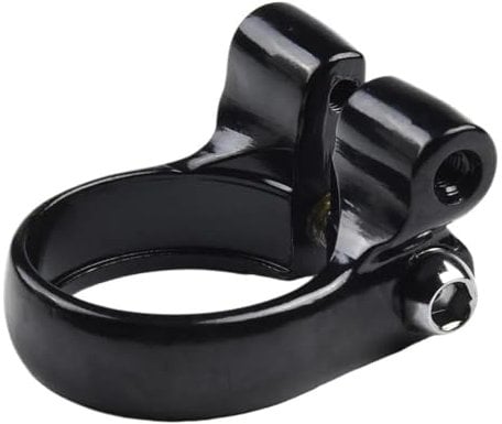 Bike Seat Clamp Bicycle Seat Clamp Connector Seatpost Bike Carrier Rack Mounts Matt Black Finish Seat Post Clamp