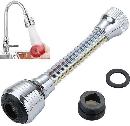 Sink Faucet Sprayer Attachment, Adjustable Kitchen Faucet Head, Movable Kitchen Tap Head 360° Rotatable with Extension Hose, Anti-Splash Sink Sprayer Facuet Nozzle Head Water Saving