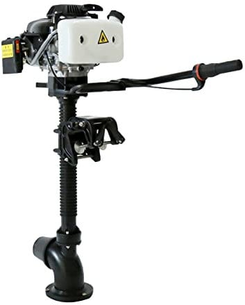 4-Takt 4 PS Außenbordmotor,Benzin-Bootsmotor 55cc Benzin Außenborder Bootsmotor,Wassergekühlter Benzinmoto mit CDI-Zündanlage Motor für Schlauchboote Fischerboote,Benzinmotor