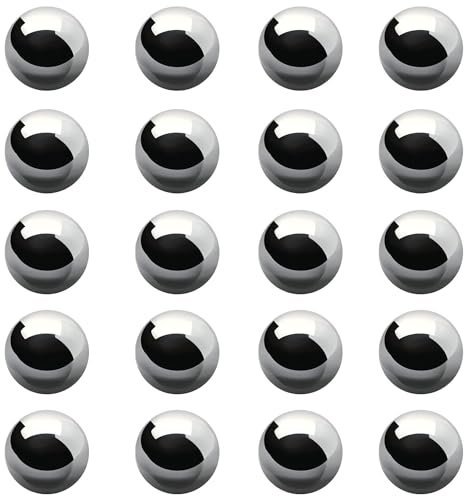 20 Stück Kugellager Kugeln, Edelstahlkugeln, Stahlkugeln Metallkugeln Lager Sortiment Kit für Fahrrad Rad Präzision Innenlager Fahrradnabe Lager Lagerkäfig Ersatzteile（15mm)