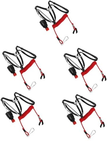 Gatuida 5ensembles De Démarrage De Moteur Marin Avec Lanière De Sécurité Pour Bateau Commutateur Allumage Pour Moteur Bord